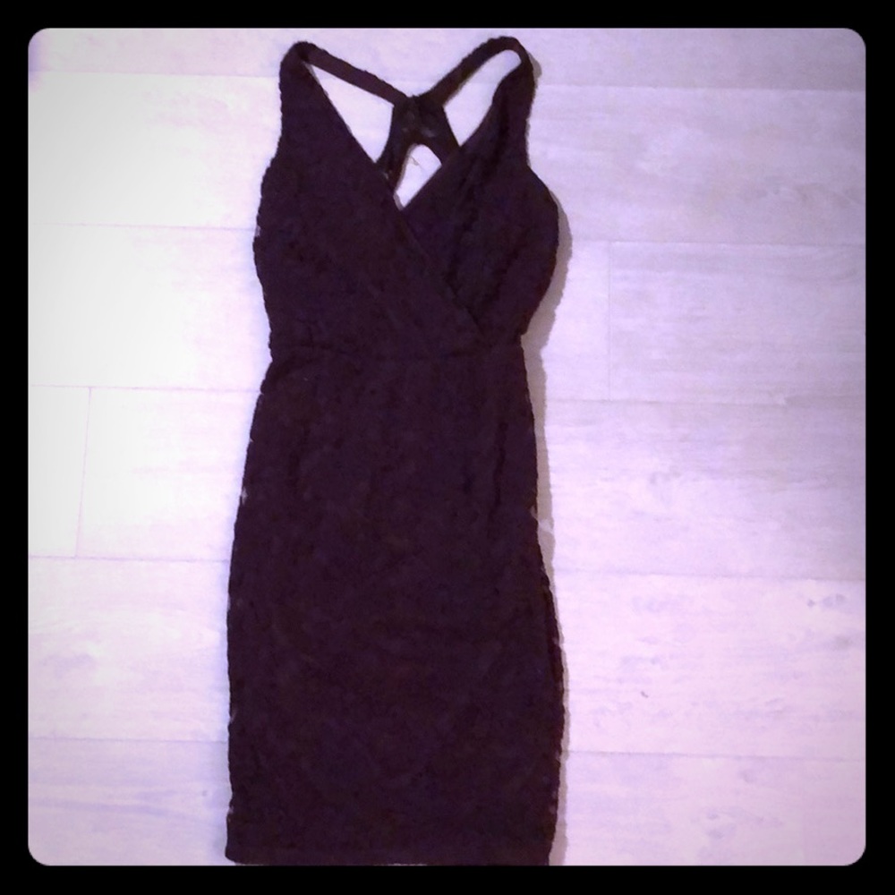 Dark plum lace dress Charlotte Russe Sz XS